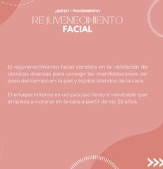 Rejuvenecimiento Facial - Dra. Fernanda Deichler