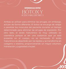 Diferencias entre Botox y Ácido Hialurónico - Dra. Fernanda Deichler