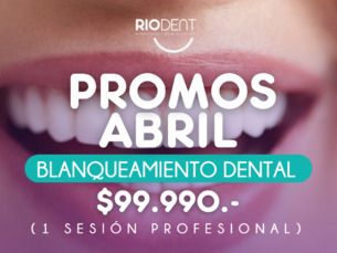 Solo abril: blanqueamiento dental profesional