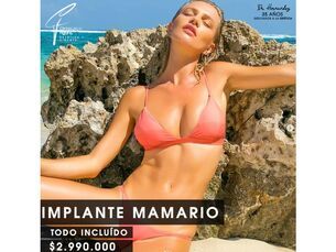 Super promo - Implante Mamario $2.990.000 todo incluido!