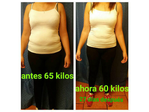 Antes y después de dieta