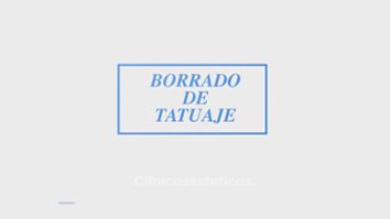 Borrado tatuaje con láser Spectra - Vitaclinic