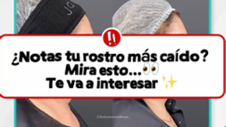 ¿Notas tu rostro más caido?