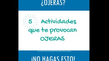 5 actividades que provocan las ojeras - Doctor Horacio Valdivia Meza